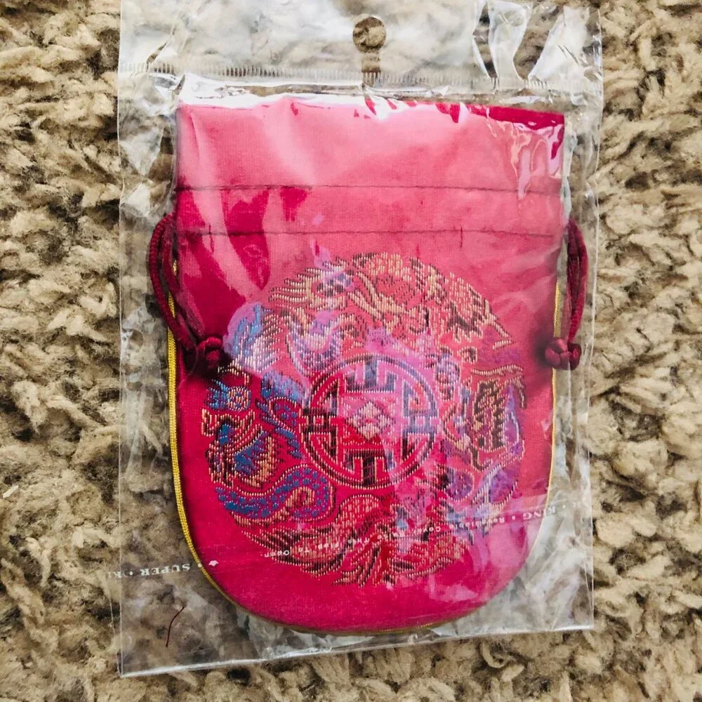 Chinese-Style Drawstring Bag